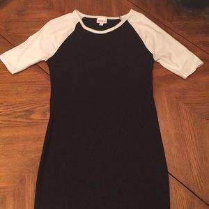 Lularoe Julia. Great solid black and white!